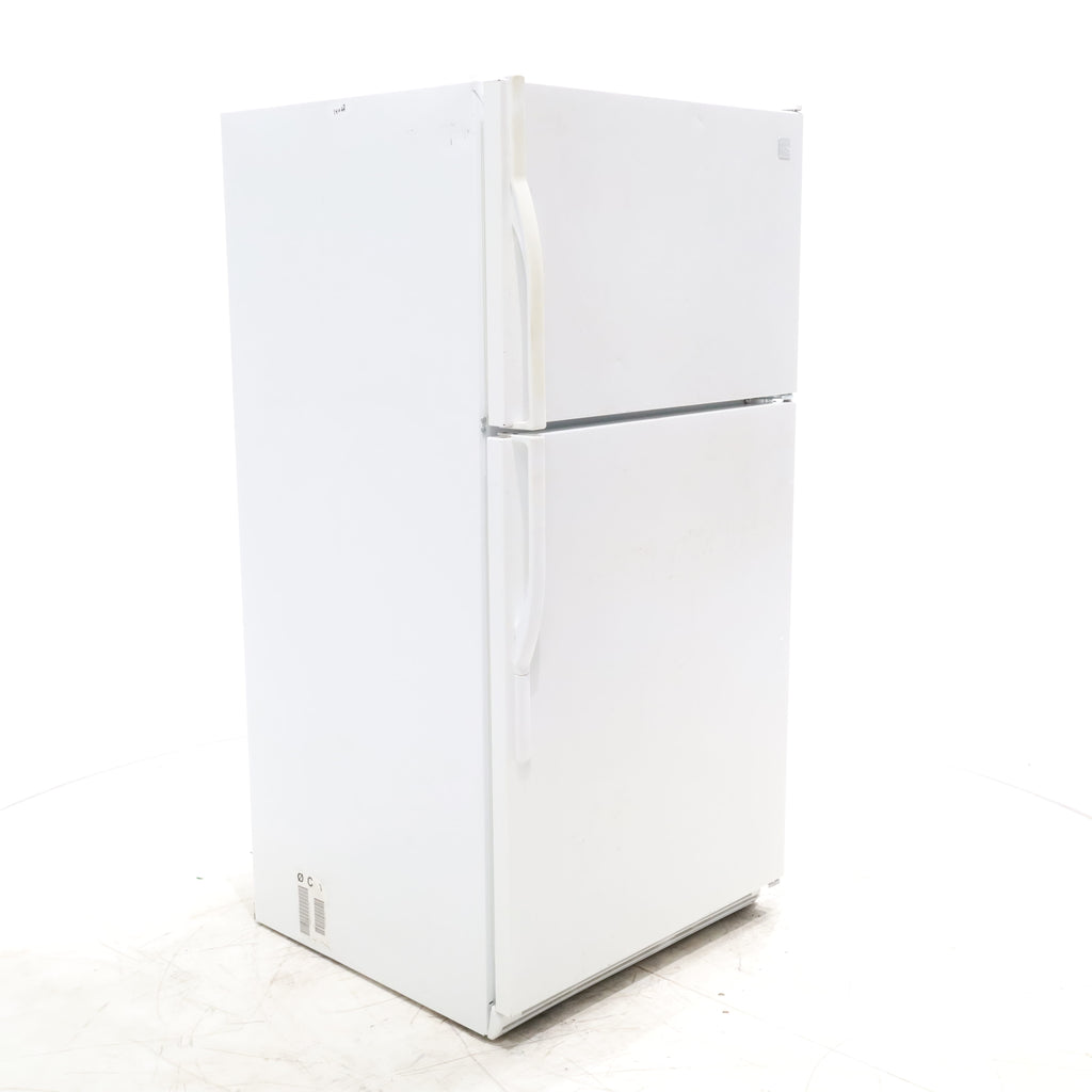 Pictures of White Kenmore 21 cu ft Top Freezer Refrigerator with Adjustable Shelving - Certified Refurbished - Neu Appliance Outlet - Discount Appliance Outlet in Austin, Tx