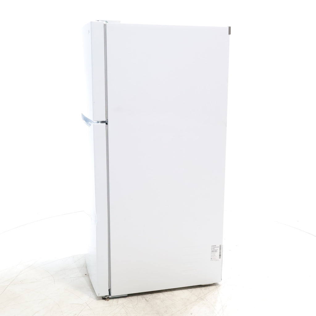 Pictures of 30" Wide Smooth White ENERGY STAR LG 20.2 cu. ft. Top Freezer Refrigerator with Reversible Doors - Scratch & Dent - Major - Neu Appliance Outlet - Discount Appliance Outlet in Austin, Tx