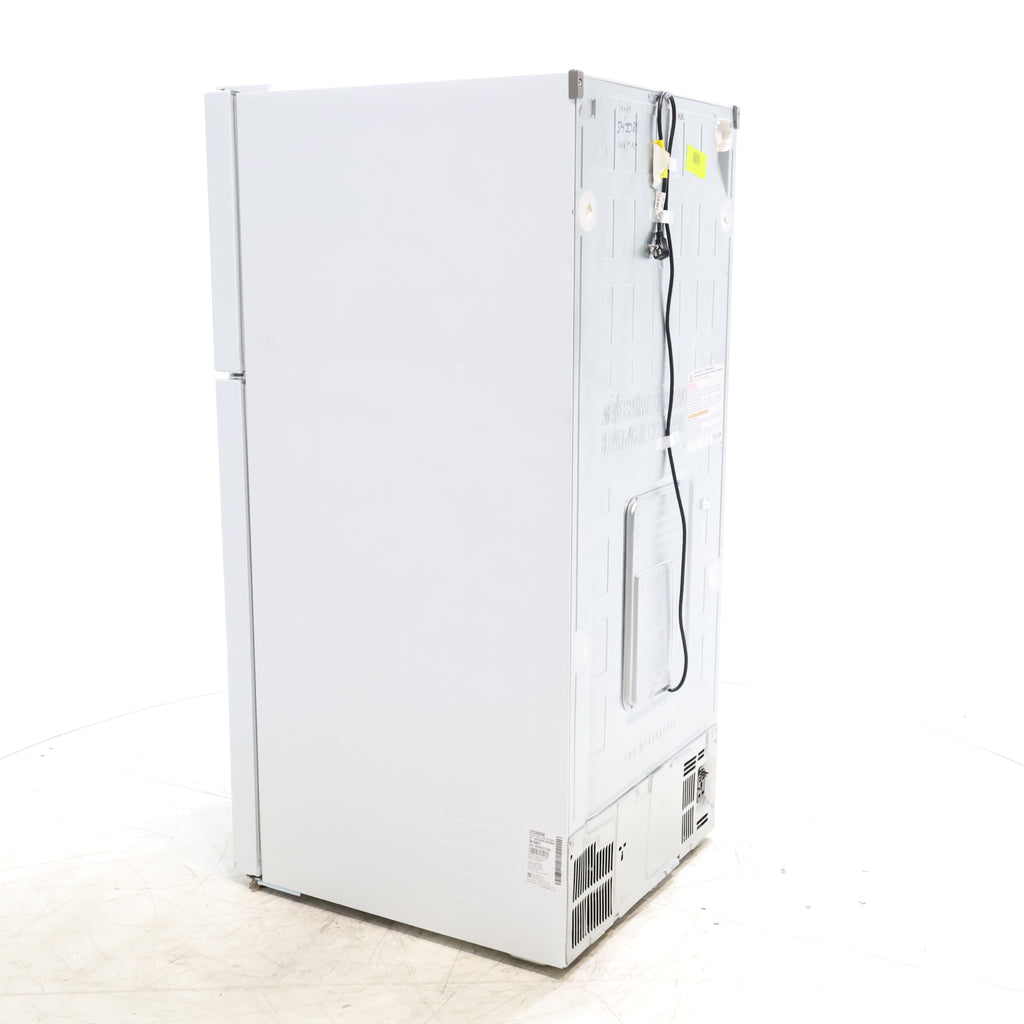 Pictures of 30" Wide Smooth White ENERGY STAR LG 20.2 cu. ft. Top Freezer Refrigerator with Reversible Doors - Scratch & Dent - Major - Neu Appliance Outlet - Discount Appliance Outlet in Austin, Tx