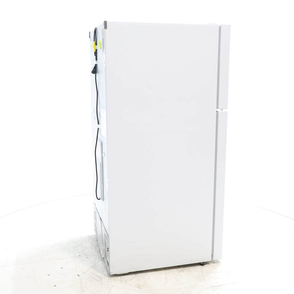 Pictures of 30" Wide Smooth White ENERGY STAR LG 20.2 cu. ft. Top Freezer Refrigerator with Reversible Doors - Scratch & Dent - Major - Neu Appliance Outlet - Discount Appliance Outlet in Austin, Tx