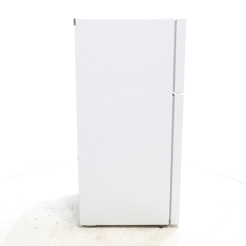Pictures of 30" Wide Smooth White ENERGY STAR LG 20.2 cu. ft. Top Freezer Refrigerator with Reversible Doors - Scratch & Dent - Major - Neu Appliance Outlet - Discount Appliance Outlet in Austin, Tx