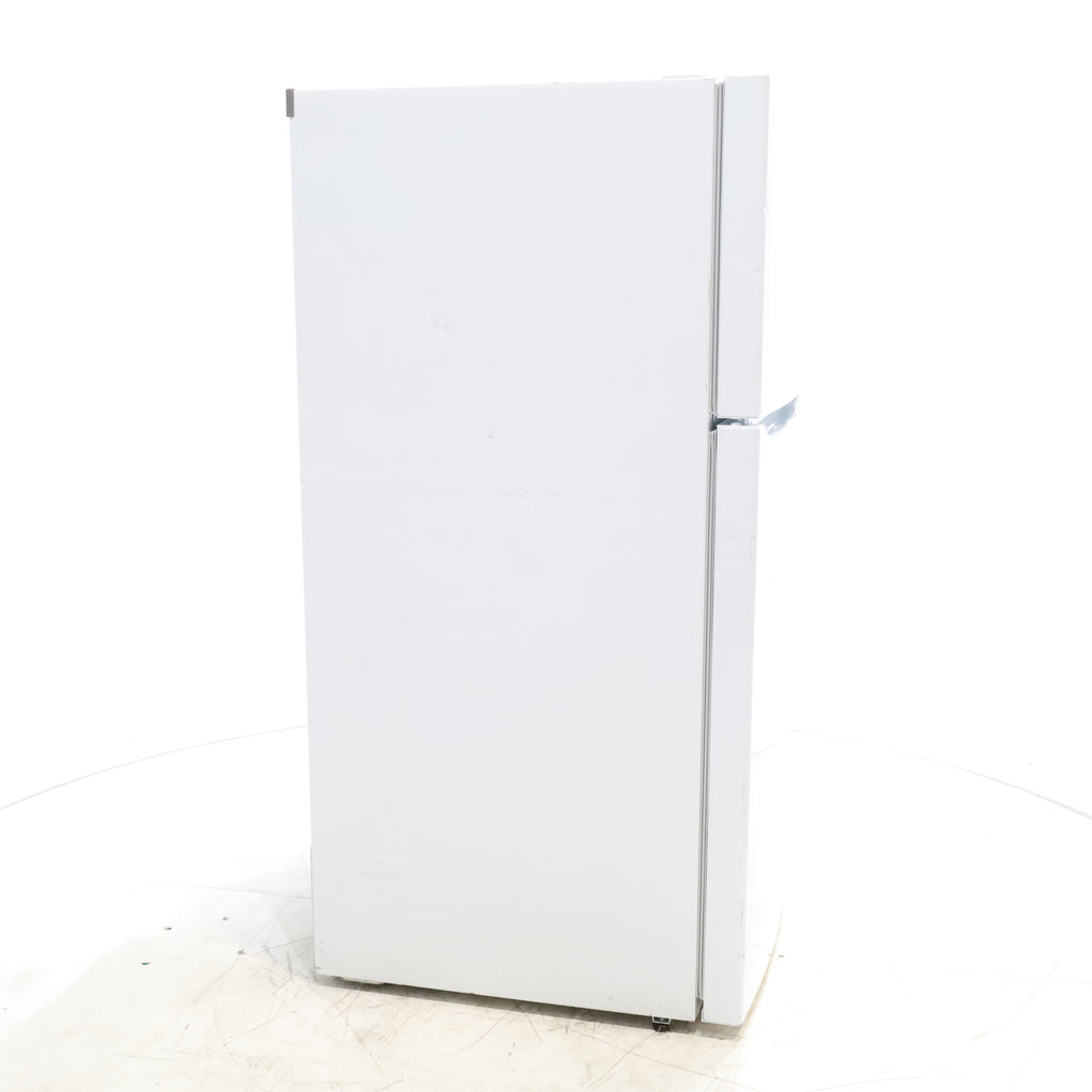 Pictures of 30" Wide Smooth White ENERGY STAR LG 20.2 cu. ft. Top Freezer Refrigerator with Reversible Doors - Scratch & Dent - Major - Neu Appliance Outlet - Discount Appliance Outlet in Austin, Tx