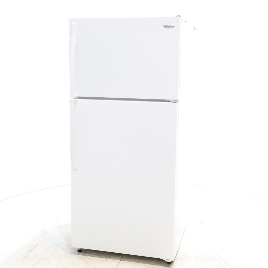 Pictures of 28" Wide White Whirlpool 14.3 cu. ft. Top Freezer Refrigerator with Reversible Doors - Scratch & Dent - Minor - Neu Appliance Outlet - Discount Appliance Outlet in Austin, Tx
