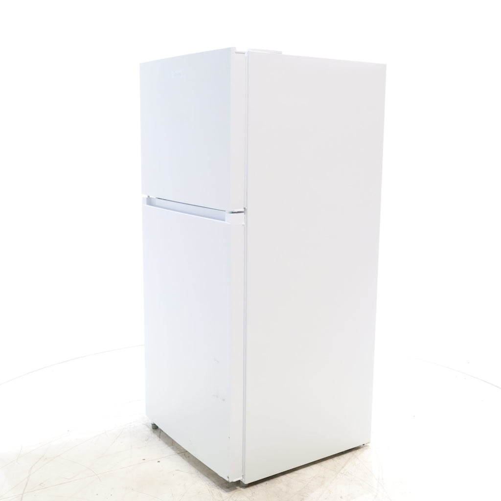 Pictures of White ENERGY STAR Midea 18.1 cu. ft. Top Freezer Refrigerator with Reversible Door - Scratch & Dent - Minor - Neu Appliance Outlet - Discount Appliance Outlet in Austin, Tx