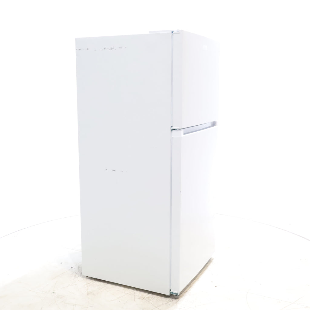 Pictures of White ENERGY STAR Midea 18.1 cu. ft. Top Freezer Refrigerator with Reversible Door - Scratch & Dent - Minor - Neu Appliance Outlet - Discount Appliance Outlet in Austin, Tx