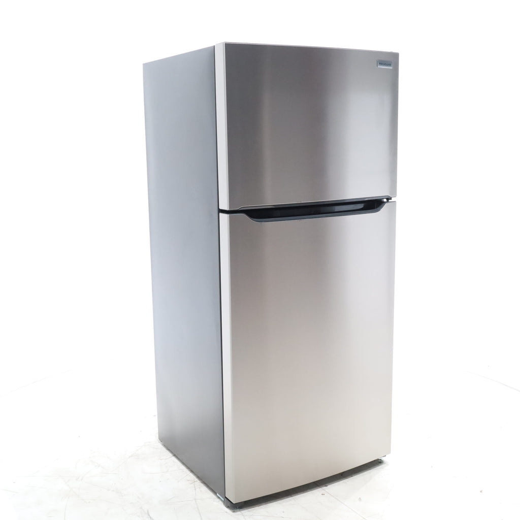 Pictures of 30" Wide Easy Care Stainless Steel Frigidaire 18.3 cu. ft. Top Freezer Bottom Refrigerator with EvenTemp Cooling System - Scratch and Dent - Minor - Neu Appliance Outlet - Discount Appliance Outlet in Austin, Tx