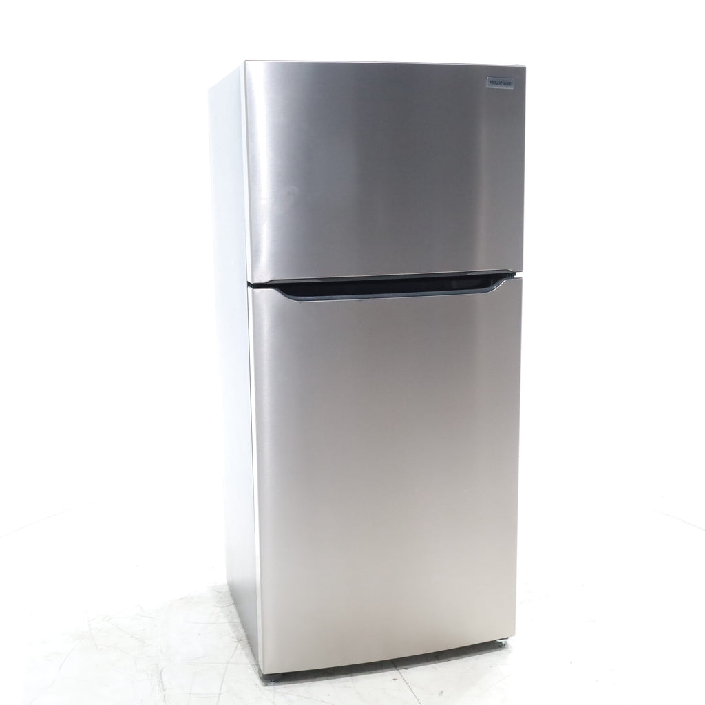 Pictures of 30" Wide Easy Care Stainless Steel Frigidaire 18.3 cu. ft. Top Freezer Bottom Refrigerator with EvenTemp Cooling System - Scratch and Dent - Minor - Neu Appliance Outlet - Discount Appliance Outlet in Austin, Tx