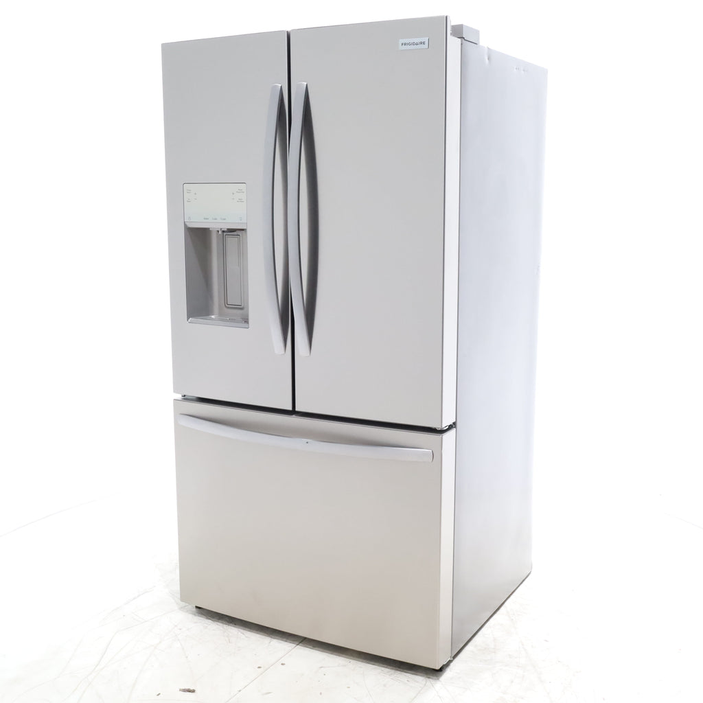 Pictures of Stainless Steel ENERGY STAR Frigidaire 27.8 cu. ft. 3 Door French Door Refrigerator with Exterior Water and Ice Dispenser - Scratch & Dent - Minor - Neu Appliance Outlet - Discount Appliance Outlet in Austin, Tx