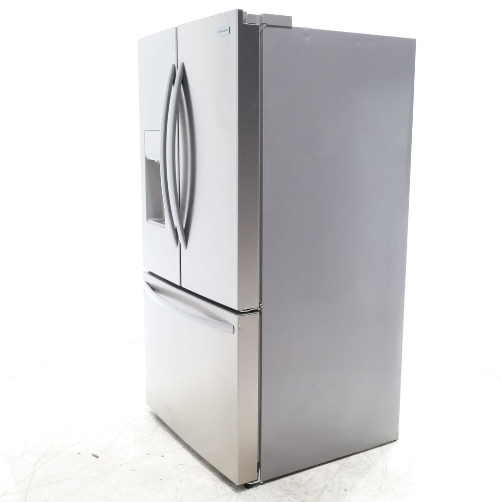 Pictures of Stainless Steel ENERGY STAR Frigidaire 27.8 cu. ft. 3 Door French Door Refrigerator with Exterior Water and Ice Dispenser - Scratch & Dent - Minor - Neu Appliance Outlet - Discount Appliance Outlet in Austin, Tx