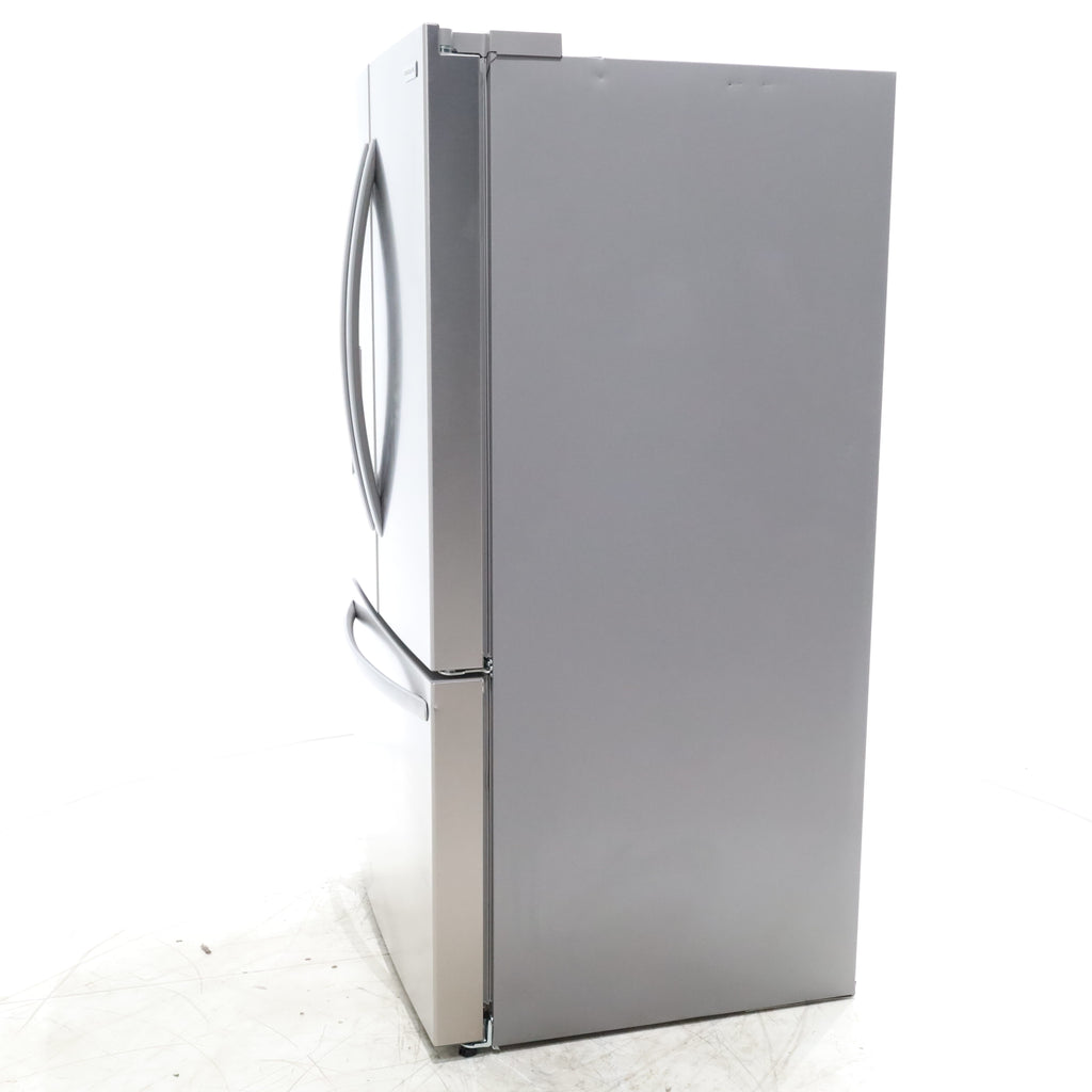 Pictures of Stainless Steel ENERGY STAR Frigidaire 27.8 cu. ft. 3 Door French Door Refrigerator with Exterior Water and Ice Dispenser - Scratch & Dent - Minor - Neu Appliance Outlet - Discount Appliance Outlet in Austin, Tx