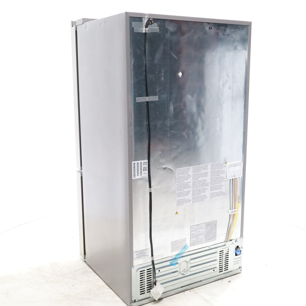 Pictures of Stainless Steel ENERGY STAR Frigidaire 27.8 cu. ft. 3 Door French Door Refrigerator with Exterior Water and Ice Dispenser - Scratch & Dent - Minor - Neu Appliance Outlet - Discount Appliance Outlet in Austin, Tx