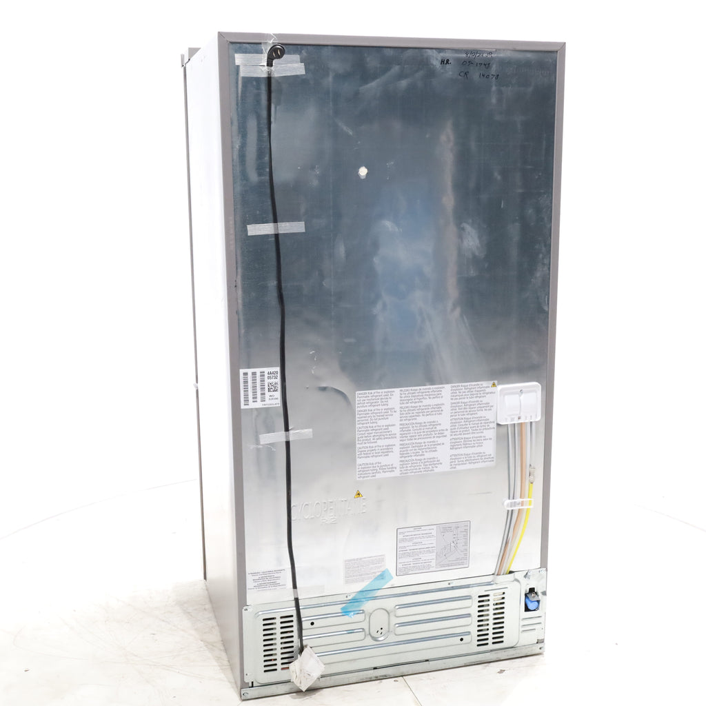 Pictures of Stainless Steel ENERGY STAR Frigidaire 27.8 cu. ft. 3 Door French Door Refrigerator with Exterior Water and Ice Dispenser - Scratch & Dent - Minor - Neu Appliance Outlet - Discount Appliance Outlet in Austin, Tx