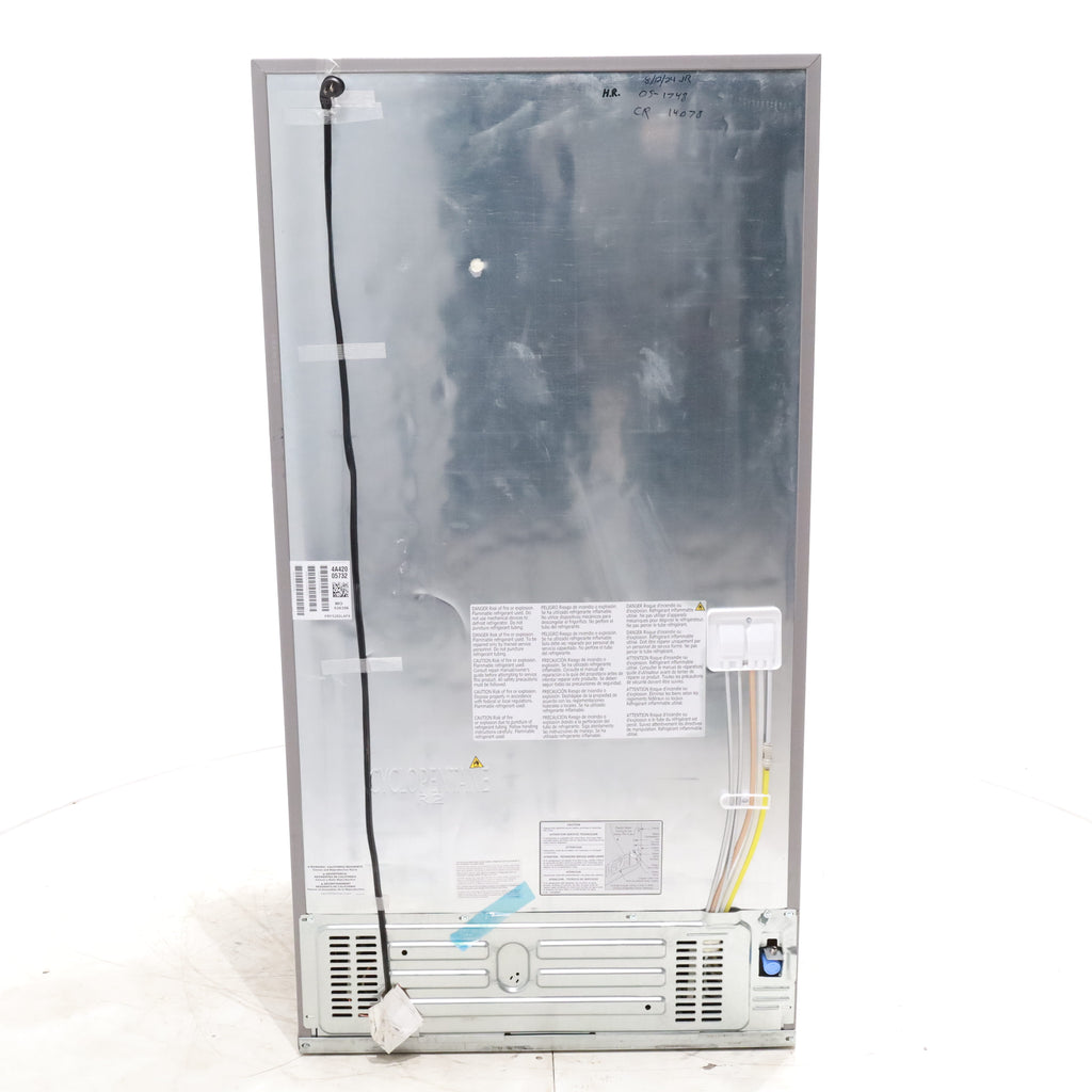 Pictures of Stainless Steel ENERGY STAR Frigidaire 27.8 cu. ft. 3 Door French Door Refrigerator with Exterior Water and Ice Dispenser - Scratch & Dent - Minor - Neu Appliance Outlet - Discount Appliance Outlet in Austin, Tx