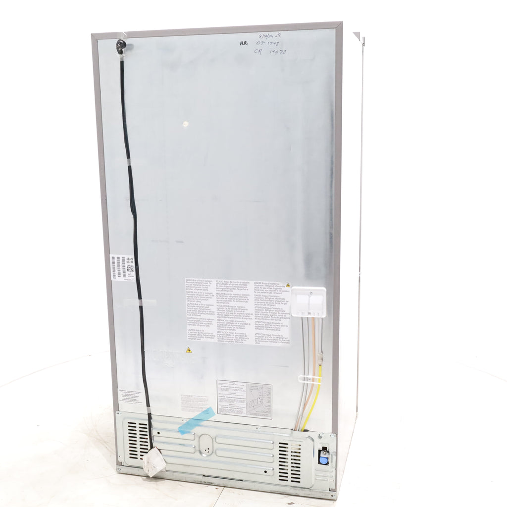 Pictures of Stainless Steel ENERGY STAR Frigidaire 27.8 cu. ft. 3 Door French Door Refrigerator with Exterior Water and Ice Dispenser - Scratch & Dent - Minor - Neu Appliance Outlet - Discount Appliance Outlet in Austin, Tx