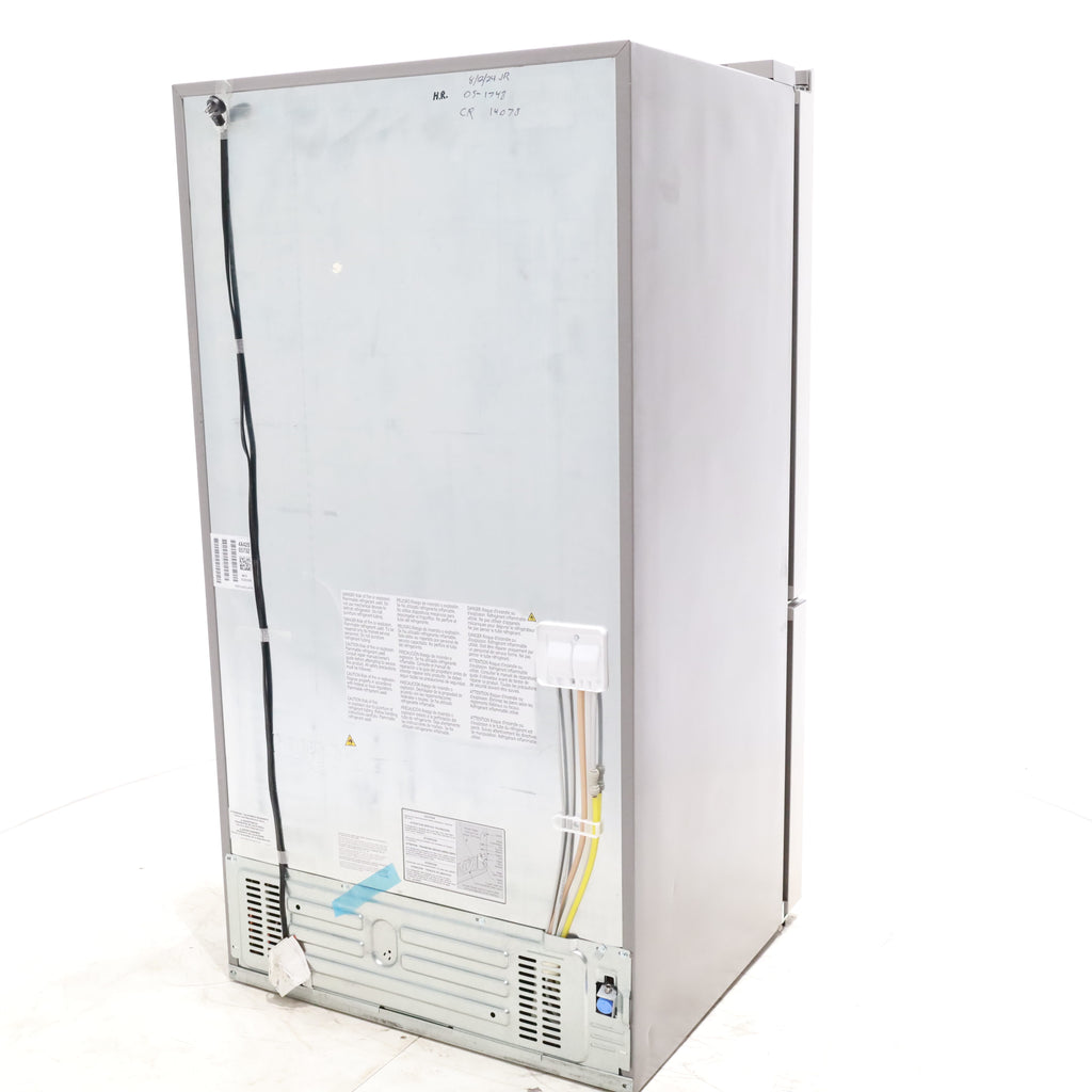 Pictures of Stainless Steel ENERGY STAR Frigidaire 27.8 cu. ft. 3 Door French Door Refrigerator with Exterior Water and Ice Dispenser - Scratch & Dent - Minor - Neu Appliance Outlet - Discount Appliance Outlet in Austin, Tx