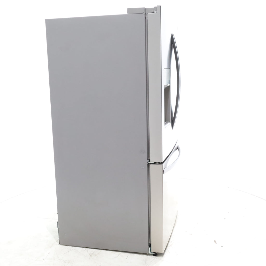 Pictures of Stainless Steel ENERGY STAR Frigidaire 27.8 cu. ft. 3 Door French Door Refrigerator with Exterior Water and Ice Dispenser - Scratch & Dent - Minor - Neu Appliance Outlet - Discount Appliance Outlet in Austin, Tx