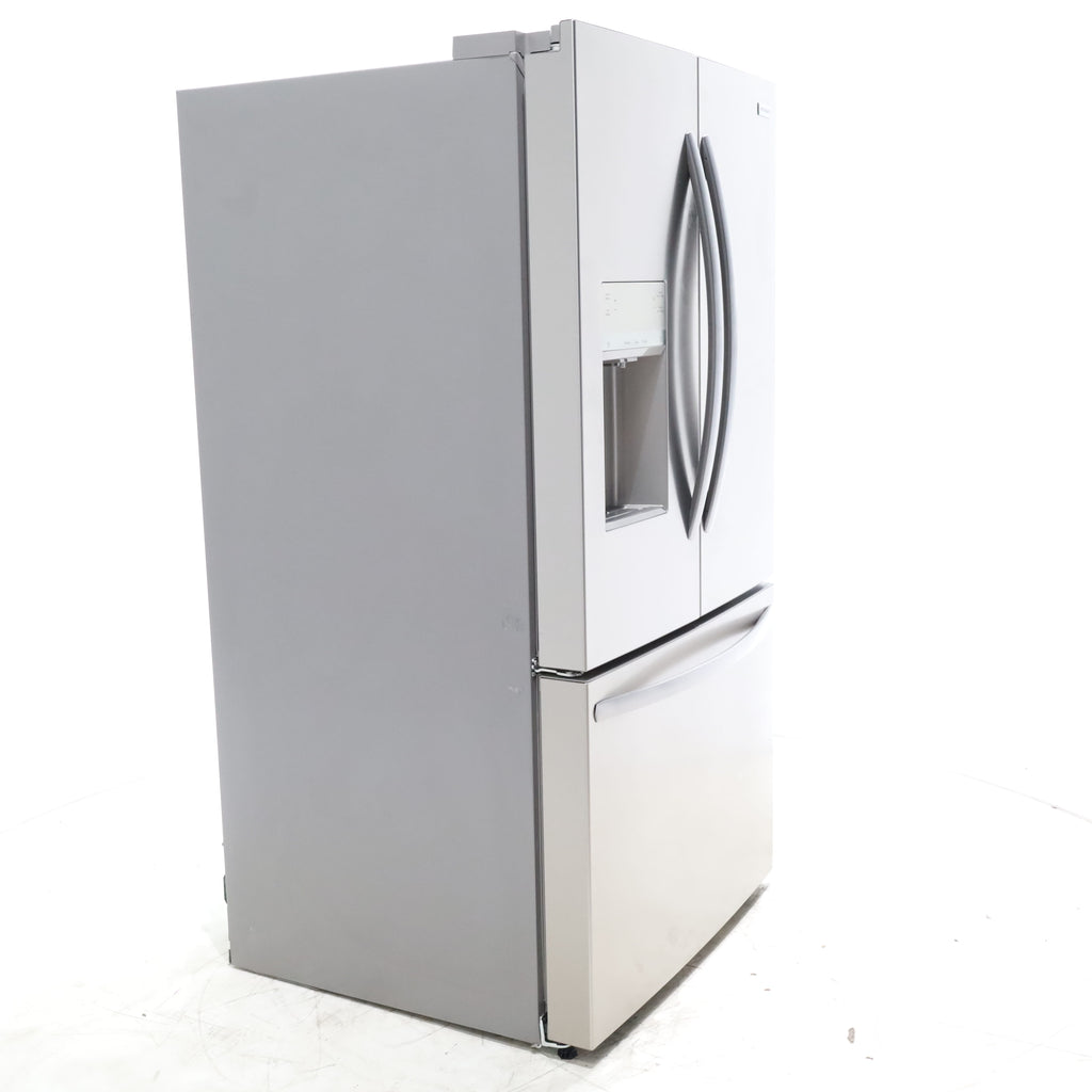 Pictures of Stainless Steel ENERGY STAR Frigidaire 27.8 cu. ft. 3 Door French Door Refrigerator with Exterior Water and Ice Dispenser - Scratch & Dent - Minor - Neu Appliance Outlet - Discount Appliance Outlet in Austin, Tx