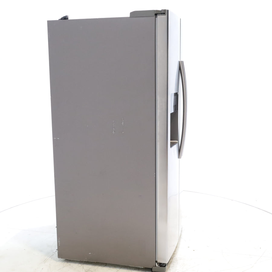 Stainless Steel ENERGY STAR Samsung 24.5 cu. ft. Side by Side Refrigerator with Exterior Ice and Water Dispenser - Certified Refurbished