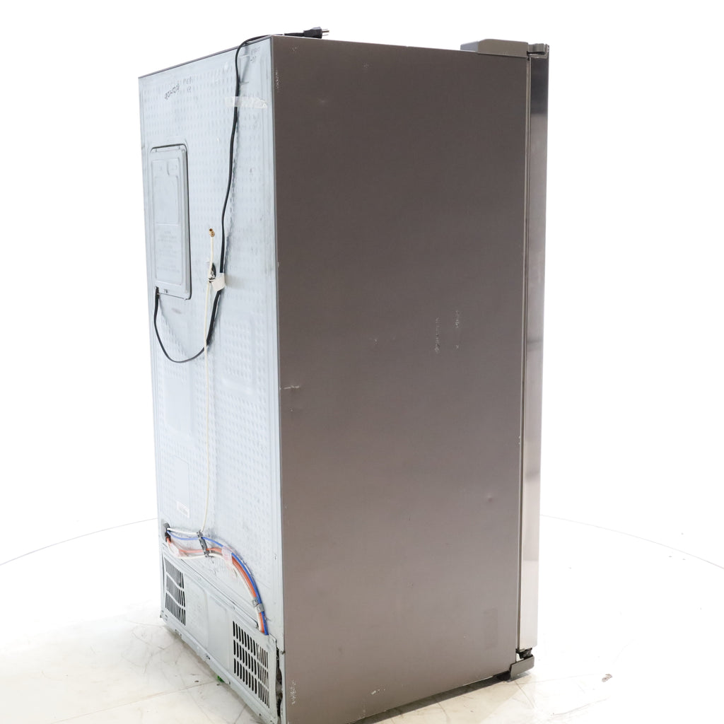 Pictures of Stainless Steel ENERGY STAR Samsung 24.5 cu. ft. Side by Side Refrigerator with Exterior Ice and Water Dispenser - Certified Refurbished - Neu Appliance Outlet - Discount Appliance Outlet in Austin, Tx