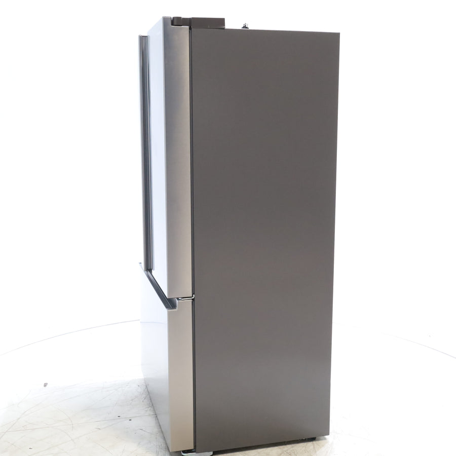 Hisense Fingerprint Resistant Stainless Steel Counter-depth 21.2 cu ft French Door ENERGY STAR Refrigerator with Water and Ice Dispenser - Scratch & Dent - Minor