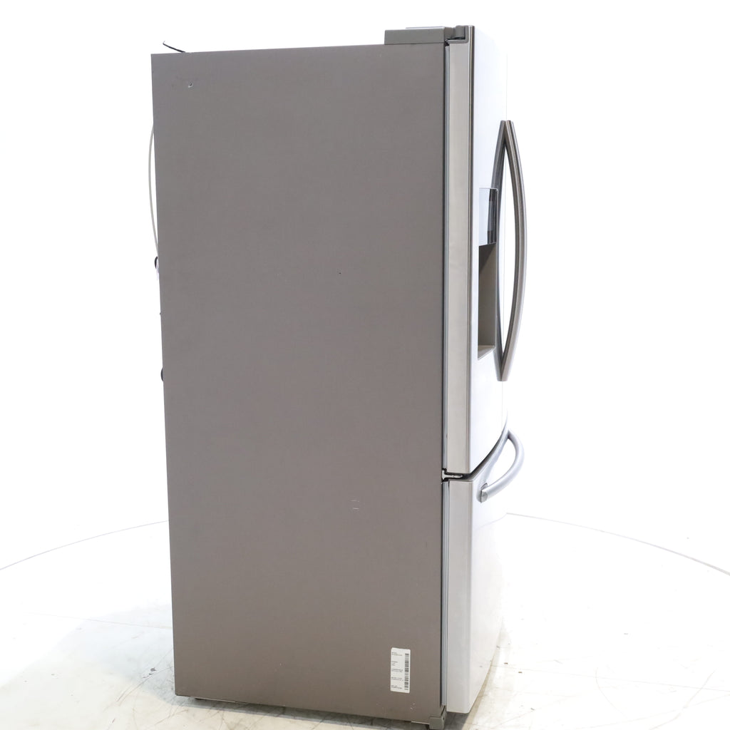 Pictures of Stainless Steel ENERGY STAR Samsung 24.6 cu. ft. 3 Door French Door Refrigerator with External Water and Ice Dispenser - Certified Refurbished - Neu Appliance Outlet - Discount Appliance Outlet in Austin, Tx