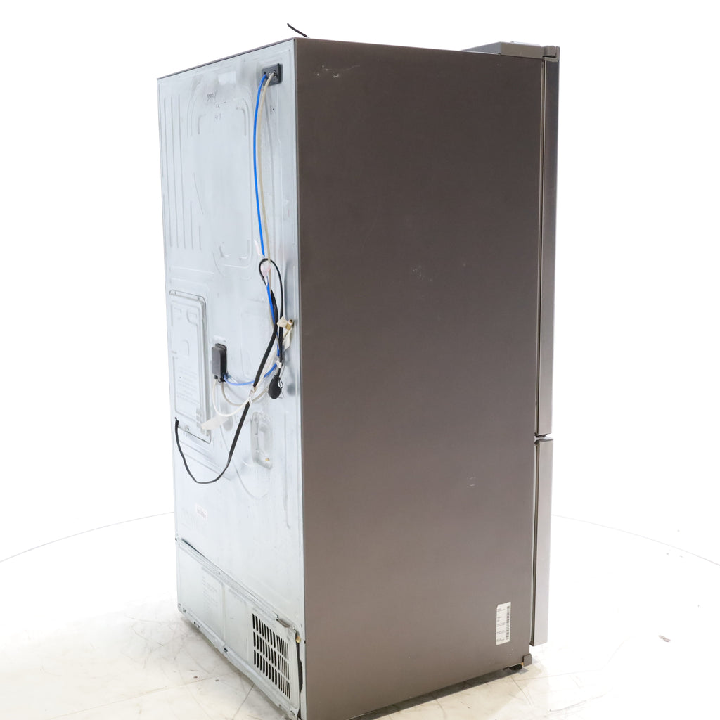 Pictures of Stainless Steel ENERGY STAR Samsung 24.6 cu. ft. 3 Door French Door Refrigerator with External Water and Ice Dispenser - Certified Refurbished - Neu Appliance Outlet - Discount Appliance Outlet in Austin, Tx