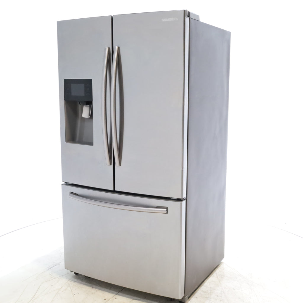 Pictures of Stainless Steel ENERGY STAR Samsung 24.6 cu. ft. 3 Door French Door Refrigerator with External Water and Ice Dispenser - Certified Refurbished - Neu Appliance Outlet - Discount Appliance Outlet in Austin, Tx