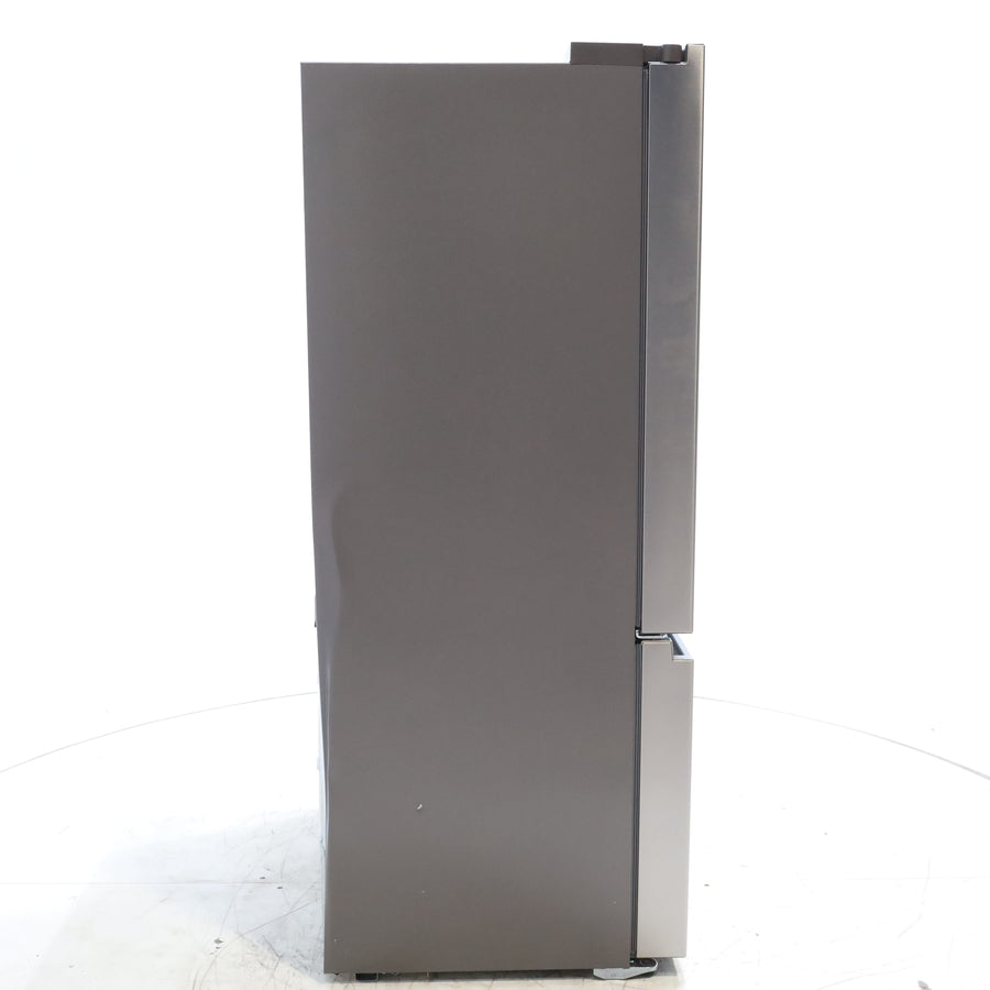 Hisense Fingerprint Resistant Stainless Steel Counter-depth 21.2 cu ft French Door ENERGY STAR Refrigerator with Water and Ice Dispenser - Scratch & Dent - Moderate