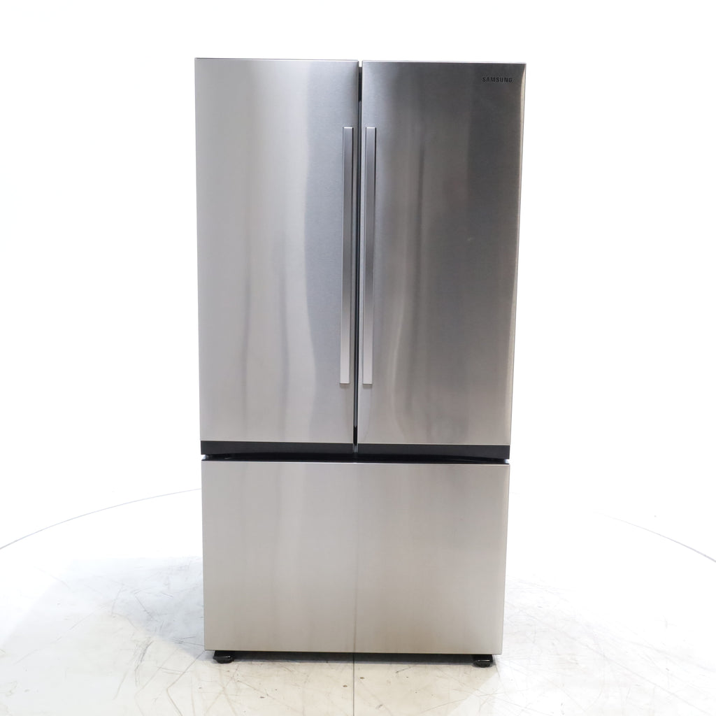 Pictures of Fingerprint Resistant Stainless Steel ENERGY STAR Samsung 32 cu. ft. 3 Door French Door Refrigerator with Dual Auto Ice Maker - Scratch & Dent - Minor - Neu Appliance Outlet - Discount Appliance Outlet in Austin, Tx