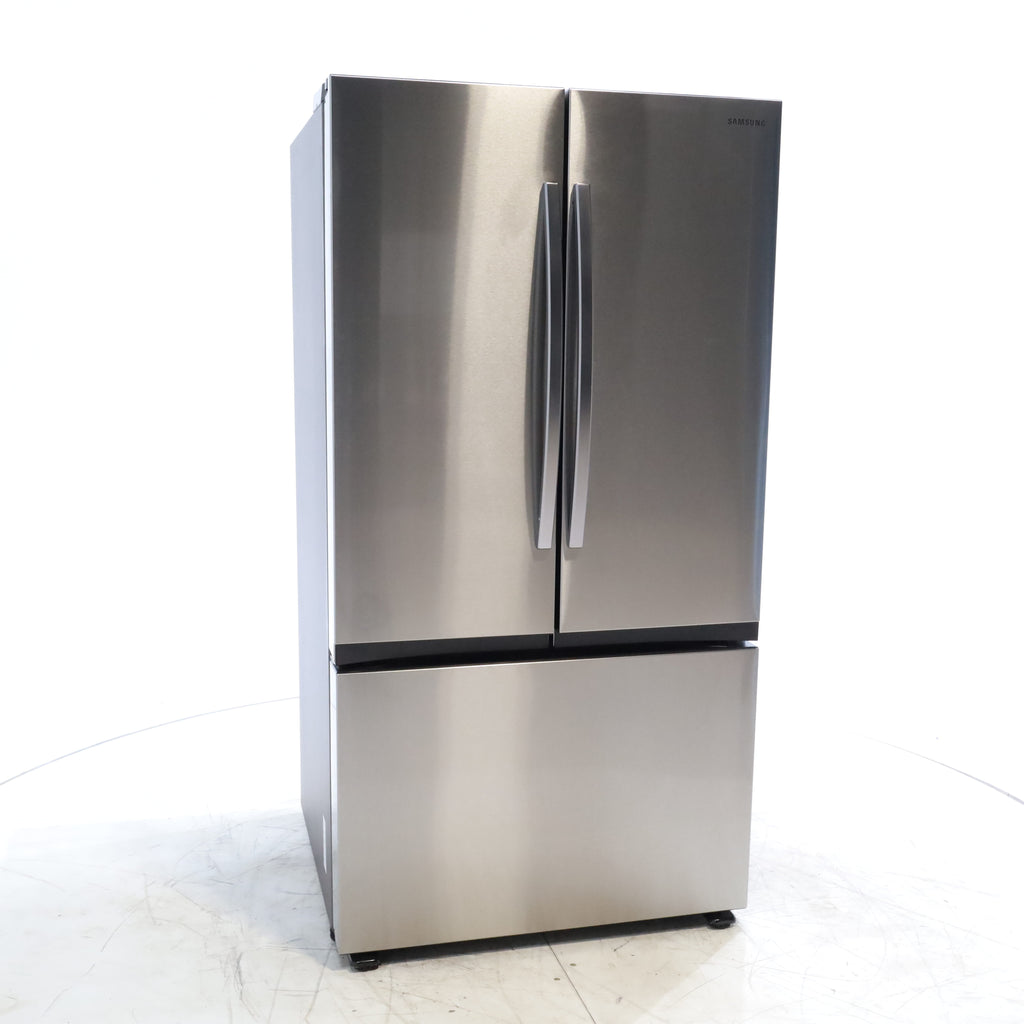 Pictures of Fingerprint Resistant Stainless Steel ENERGY STAR Samsung 32 cu. ft. 3 Door French Door Refrigerator with Dual Auto Ice Maker - Scratch & Dent - Minor - Neu Appliance Outlet - Discount Appliance Outlet in Austin, Tx