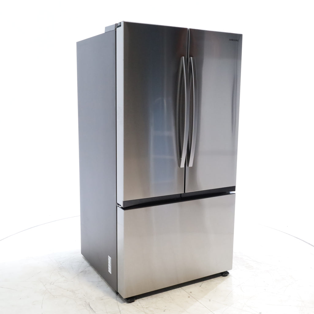 Pictures of Fingerprint Resistant Stainless Steel ENERGY STAR Samsung 32 cu. ft. 3 Door French Door Refrigerator with Dual Auto Ice Maker - Scratch & Dent - Minor - Neu Appliance Outlet - Discount Appliance Outlet in Austin, Tx