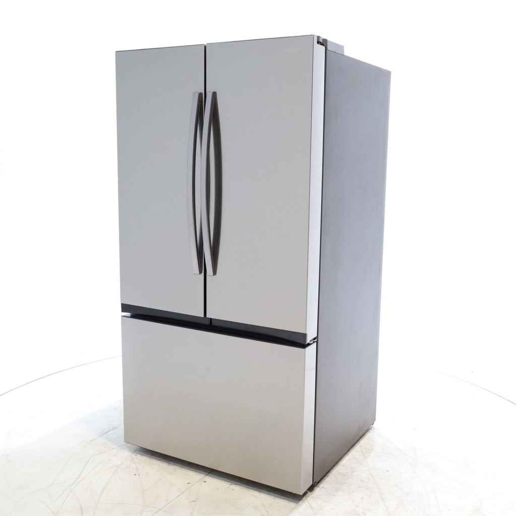Pictures of Fingerprint Resistant Stainless Steel ENERGY STAR Samsung 32 cu. ft. 3 Door French Door Refrigerator with Dual Auto Ice Maker - Scratch & Dent - Minor - Neu Appliance Outlet - Discount Appliance Outlet in Austin, Tx