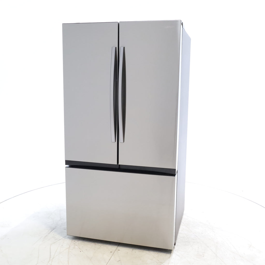 Pictures of Fingerprint Resistant Stainless Steel ENERGY STAR Samsung 32 cu. ft. 3 Door French Door Refrigerator with Dual Auto Ice Maker - Scratch & Dent - Minor - Neu Appliance Outlet - Discount Appliance Outlet in Austin, Tx