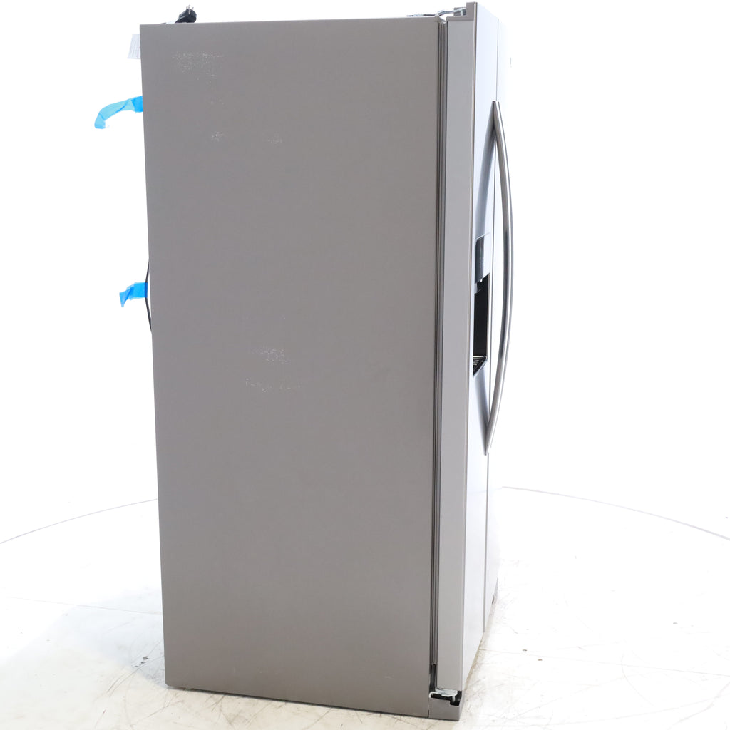 Pictures of 33 in. Wide Fingerprint-Resistant Stainless Steel Whirlpool 21.4 cu. ft. Side by Side Refrigerator with In Door Ice and Water Dispenser - Scratch & Dent - Moderate - Neu Appliance Outlet - Discount Appliance Outlet in Austin, Tx