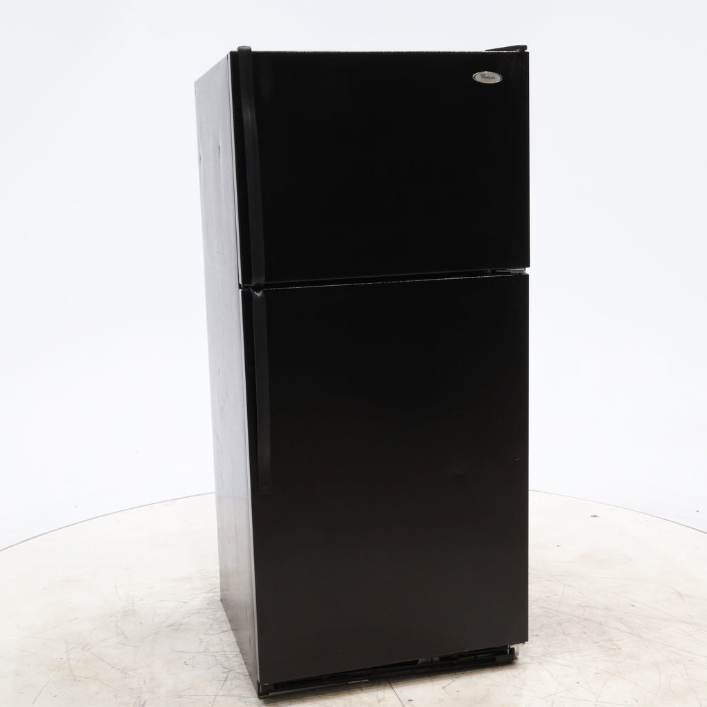 Pictures of 30" Wide Whirlpool Black Top Freezer 18.2 cu ft Refrigerator with Ice Maker - Certified Refurbished - Neu Appliance Outlet - Discount Appliance Outlet in Austin, Tx
