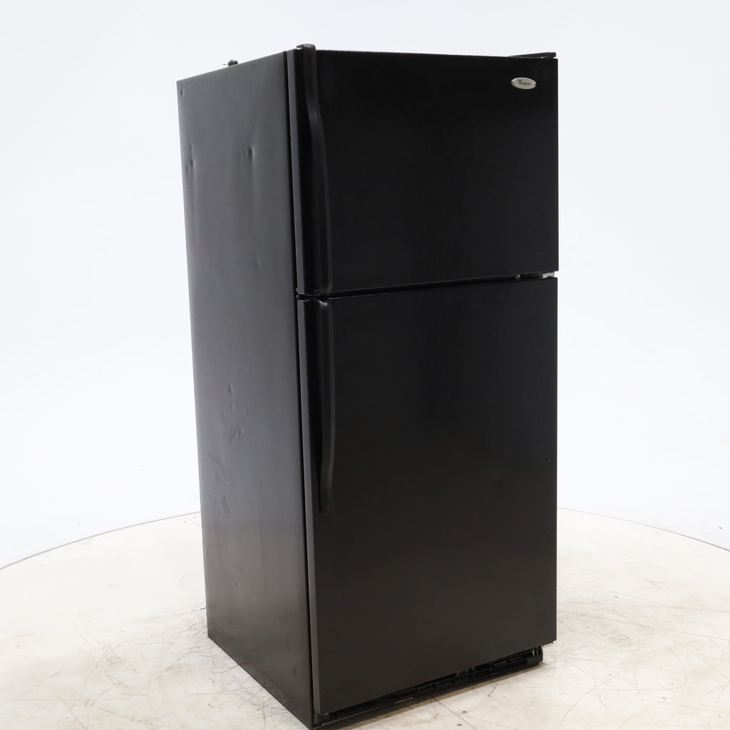 Pictures of 30" Wide Whirlpool Black Top Freezer 18.2 cu ft Refrigerator with Ice Maker - Certified Refurbished - Neu Appliance Outlet - Discount Appliance Outlet in Austin, Tx