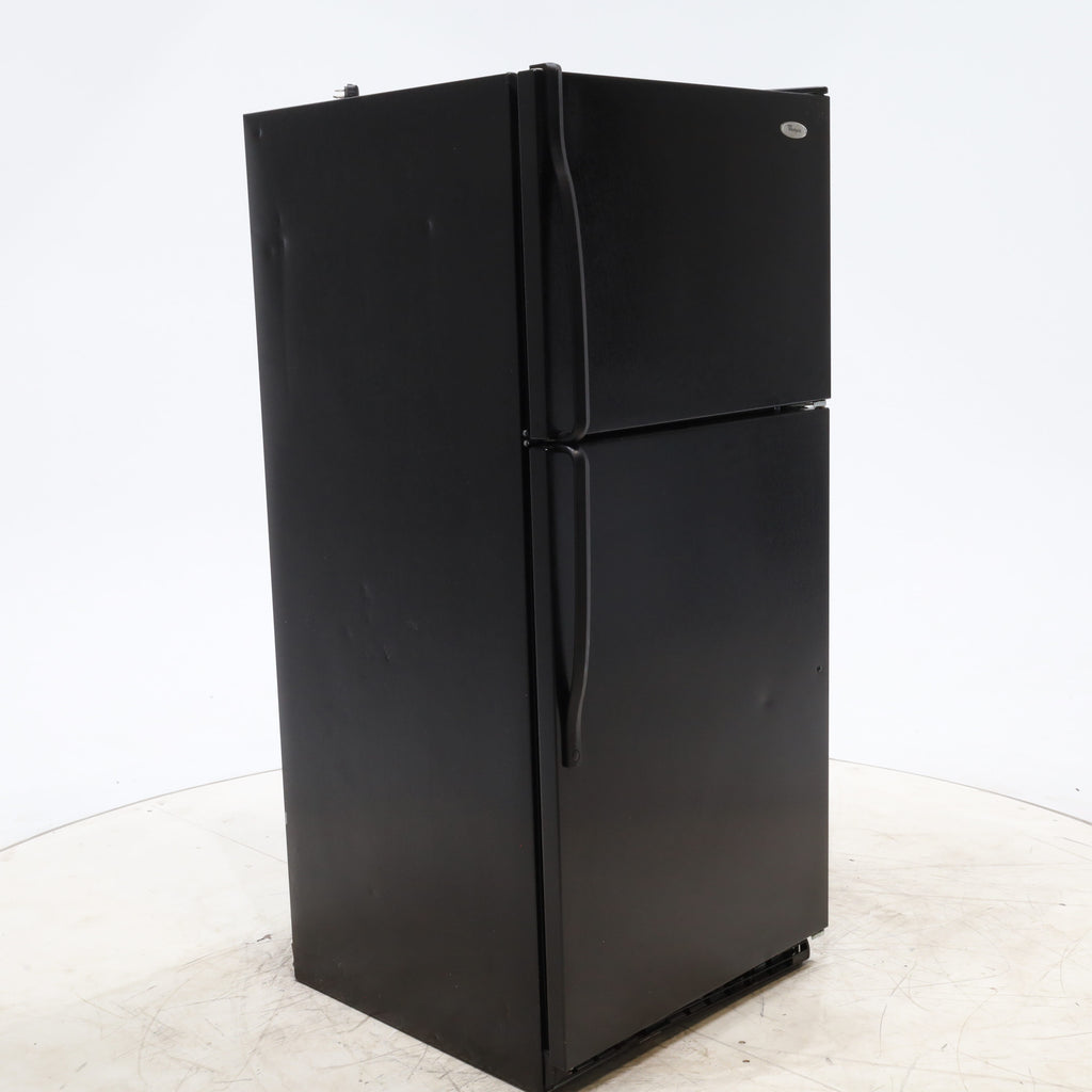 Pictures of 30" Wide Whirlpool Black Top Freezer 18.2 cu ft Refrigerator with Ice Maker - Certified Refurbished - Neu Appliance Outlet - Discount Appliance Outlet in Austin, Tx
