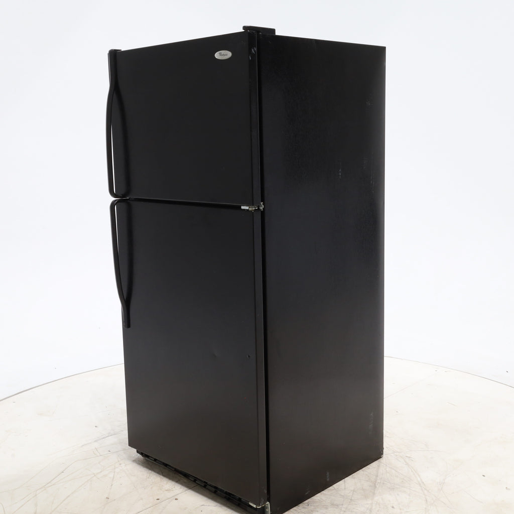 Pictures of 30" Wide Whirlpool Black Top Freezer 18.2 cu ft Refrigerator with Ice Maker - Certified Refurbished - Neu Appliance Outlet - Discount Appliance Outlet in Austin, Tx
