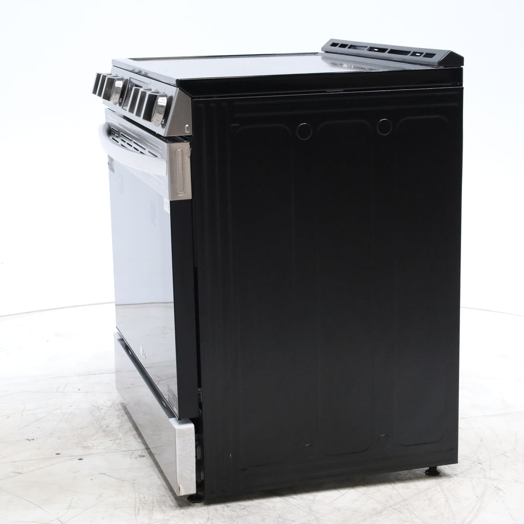 Pictures of PrintProof Stainless Steel LG 6.3 cu. ft. 5 Element Radiant Ceramic Glass Cooktop Slide-In Electric Range with Air Fry - Scratch & Dent - Minor - Neu Appliance Outlet - Discount Appliance Outlet in Austin, Tx