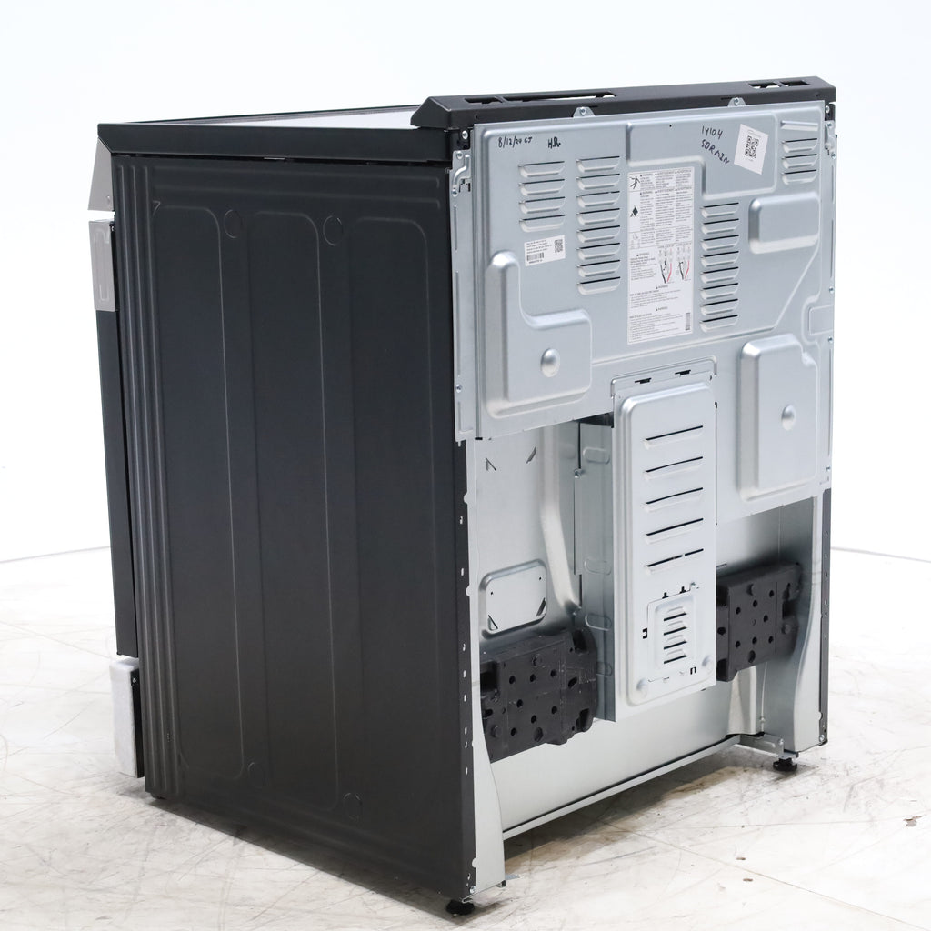 Pictures of PrintProof Stainless Steel LG 6.3 cu. ft. 5 Element Radiant Ceramic Glass Cooktop Slide-In Electric Range with Air Fry - Scratch & Dent - Minor - Neu Appliance Outlet - Discount Appliance Outlet in Austin, Tx