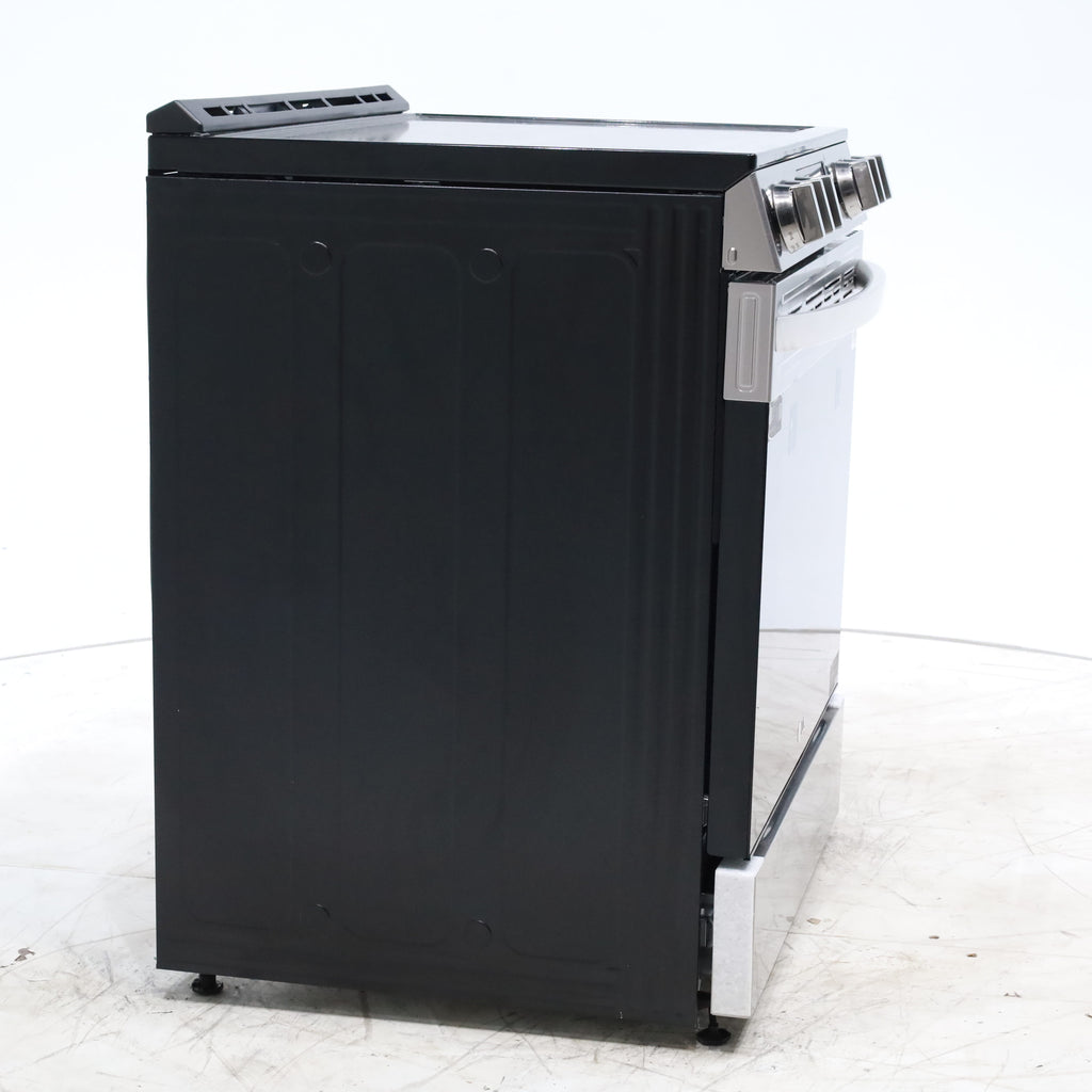 Pictures of PrintProof Stainless Steel LG 6.3 cu. ft. 5 Element Radiant Ceramic Glass Cooktop Slide-In Electric Range with Air Fry - Scratch & Dent - Minor - Neu Appliance Outlet - Discount Appliance Outlet in Austin, Tx