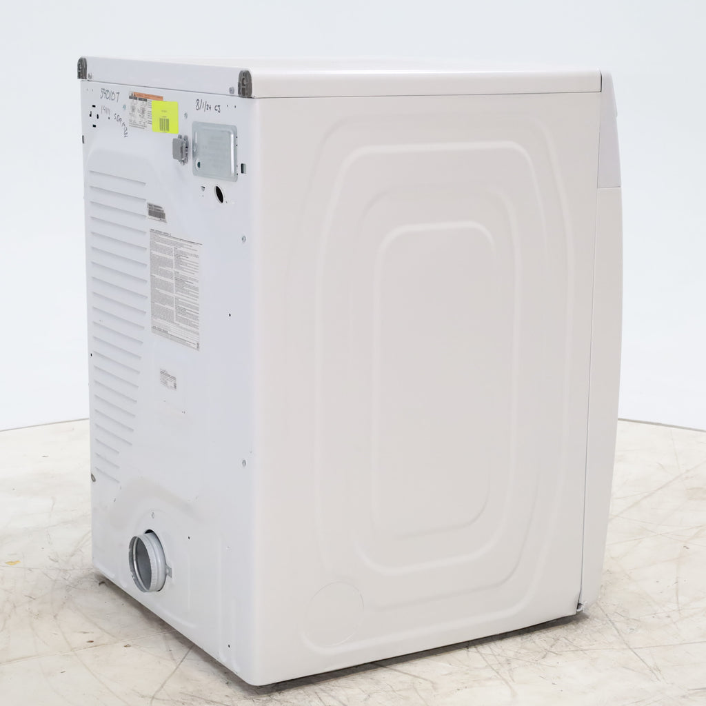 Pictures of White Samsung 7.5 cu. ft. Front Load Electric Dryer with Smart Care - Scratch and Dent - Minor - Neu Appliance Outlet - Discount Appliance Outlet in Austin, Tx