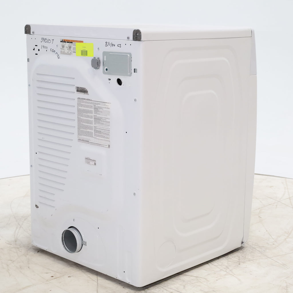 Pictures of White Samsung 7.5 cu. ft. Front Load Electric Dryer with Smart Care - Scratch and Dent - Minor - Neu Appliance Outlet - Discount Appliance Outlet in Austin, Tx