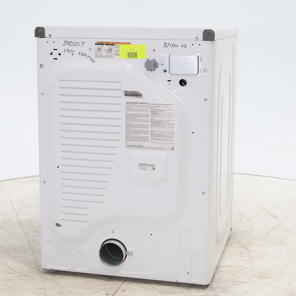 Pictures of White Samsung 7.5 cu. ft. Front Load Electric Dryer with Smart Care - Scratch and Dent - Minor - Neu Appliance Outlet - Discount Appliance Outlet in Austin, Tx