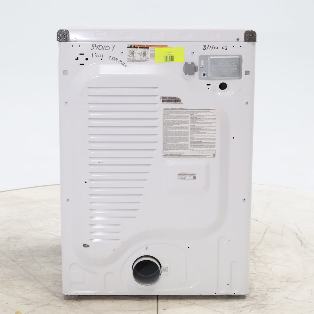 Pictures of White Samsung 7.5 cu. ft. Front Load Electric Dryer with Smart Care - Scratch and Dent - Minor - Neu Appliance Outlet - Discount Appliance Outlet in Austin, Tx