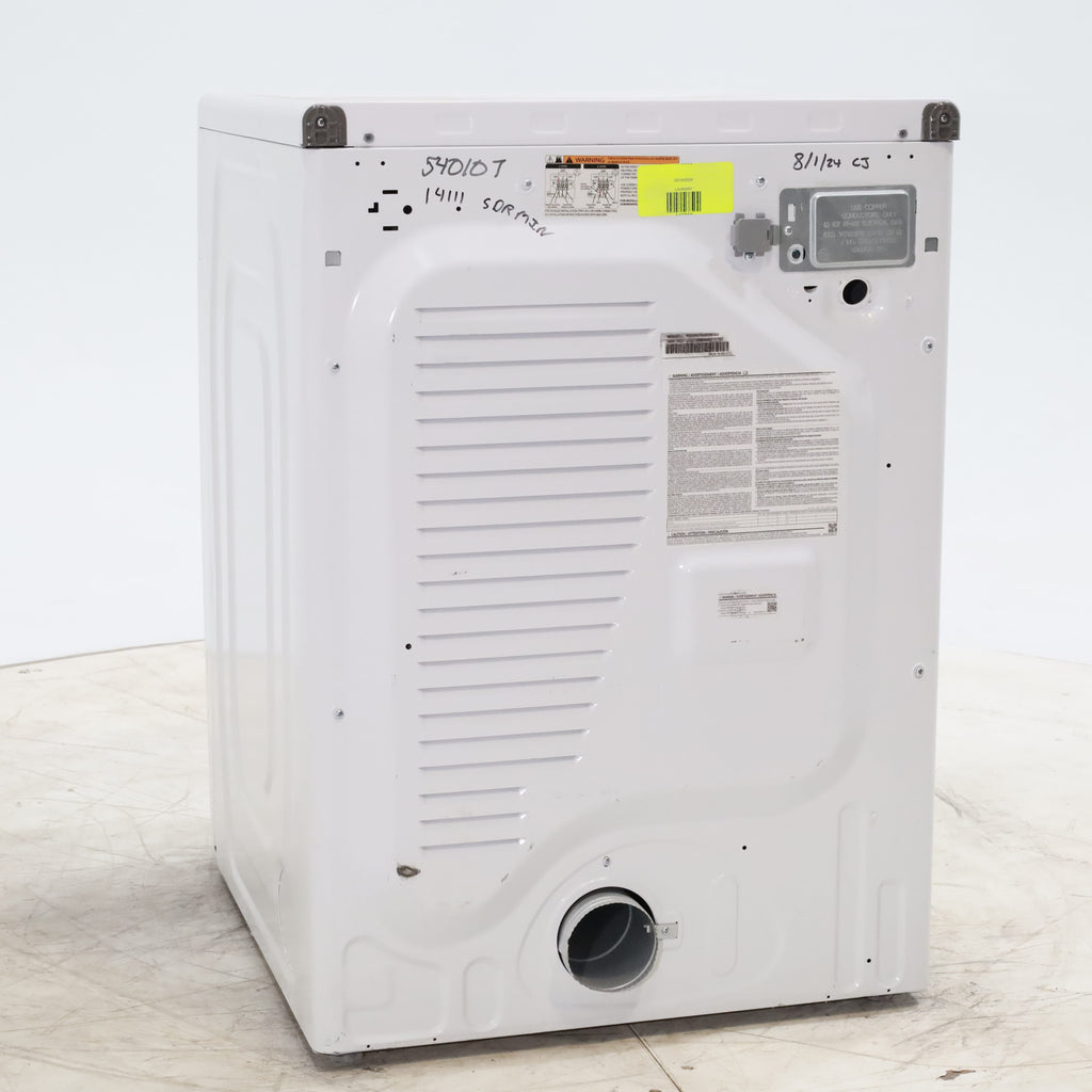 Pictures of White Samsung 7.5 cu. ft. Front Load Electric Dryer with Smart Care - Scratch and Dent - Minor - Neu Appliance Outlet - Discount Appliance Outlet in Austin, Tx