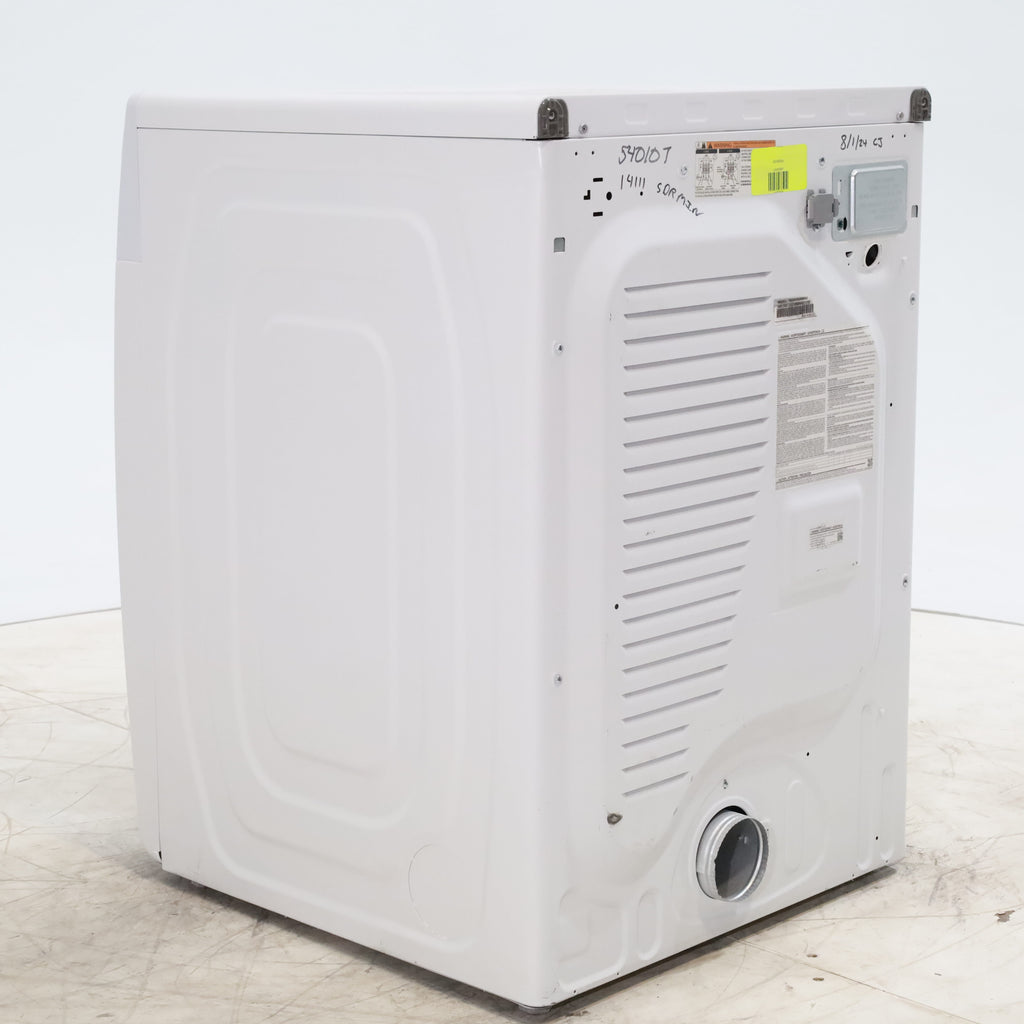 Pictures of White Samsung 7.5 cu. ft. Front Load Electric Dryer with Smart Care - Scratch and Dent - Minor - Neu Appliance Outlet - Discount Appliance Outlet in Austin, Tx