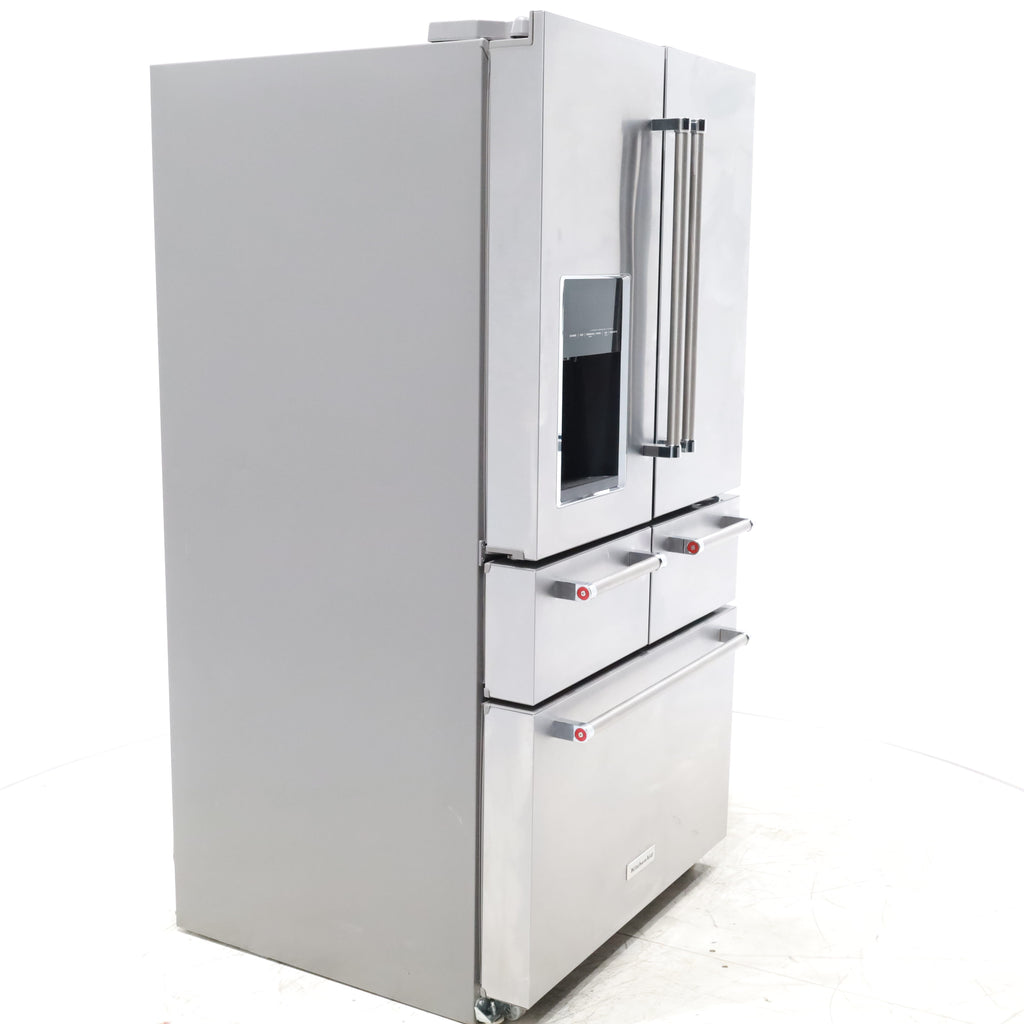Pictures of Stainless Steel KitchenAid 25.8 cu. ft. 5 Door Refrigerator with External Ice and Water Dispenser - Certified Refurbished - Neu Appliance Outlet - Discount Appliance Outlet in Austin, Tx