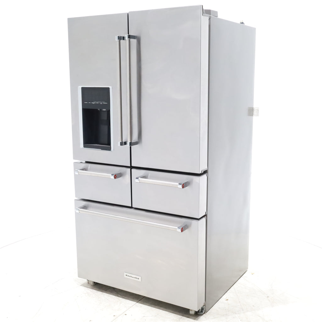 Pictures of Stainless Steel KitchenAid 25.8 cu. ft. 5 Door Refrigerator with External Ice and Water Dispenser - Certified Refurbished - Neu Appliance Outlet - Discount Appliance Outlet in Austin, Tx