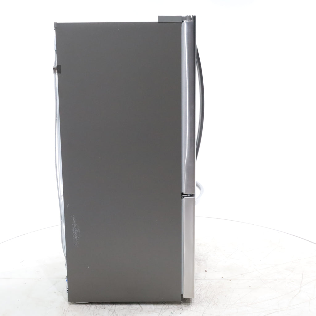 Pictures of 30" Wide Stainless Steel ENERGY STAR LG 21.8 cu. ft. French Door 3 Door Refrigerator with Exterior Water Dispenser - Scratch & Dent - Minor - Neu Appliance Outlet - Discount Appliance Outlet in Austin, Tx